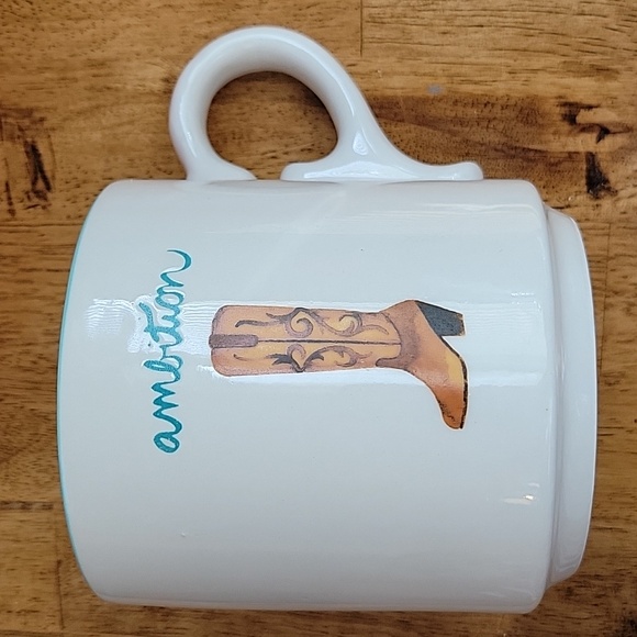 Dolly Parton Mug With Country Western Boot Design with Teal Accent Oversized - Picture 4 of 5